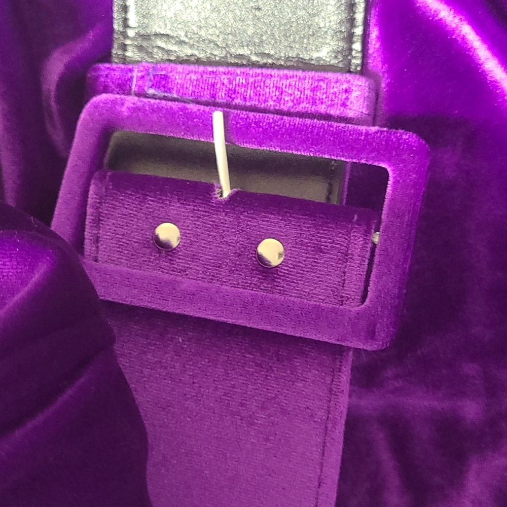 💥SALE💥New Velvet Purple Mini Dress XL - Picture 14 of 14